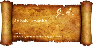 Jakab Aranka névjegykártya